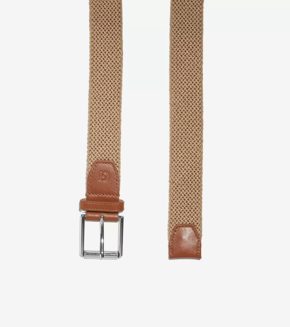Cole Haan BELTS | BELTS^35MM Tubular Stretch Cord Belt Khaki