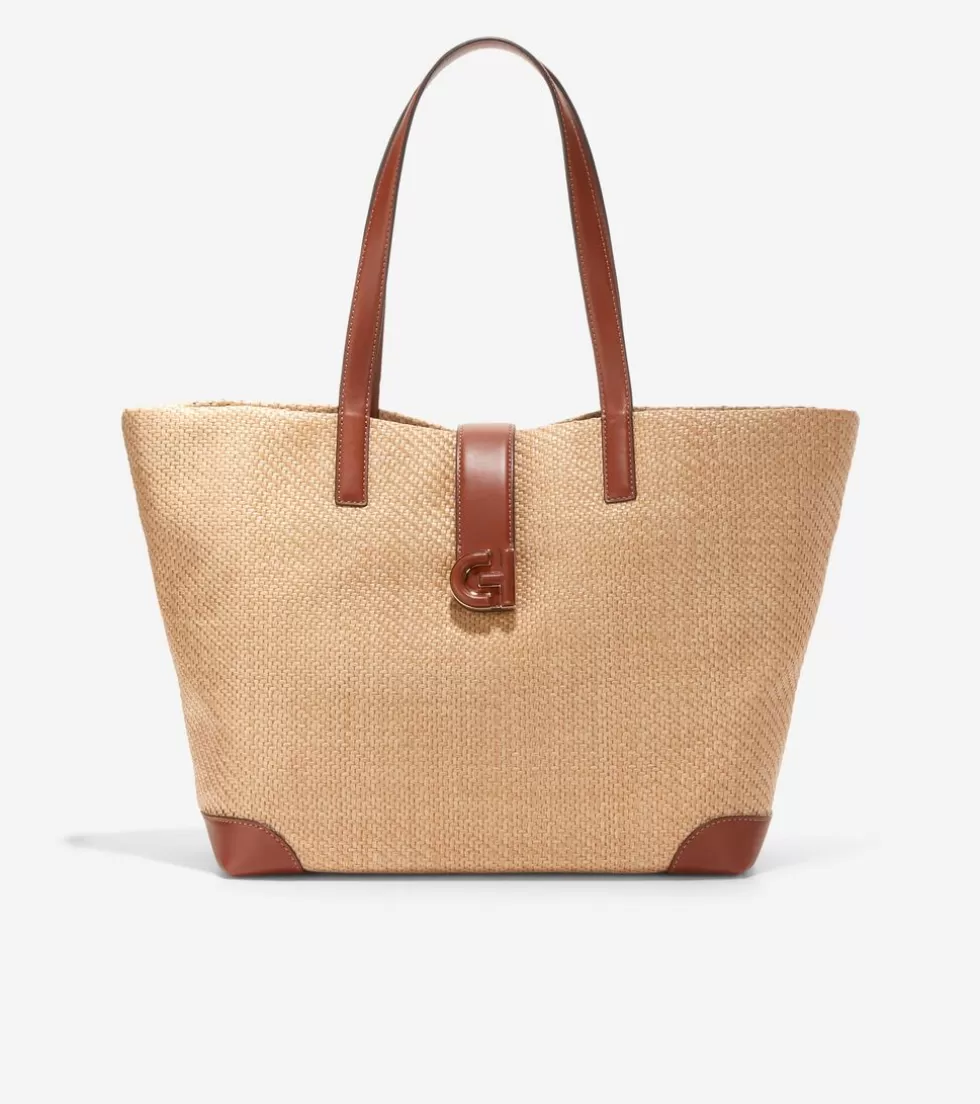 Cole Haan TOTE BAGS | TOTE BAGS^Classic Straw Tote Bag Tan