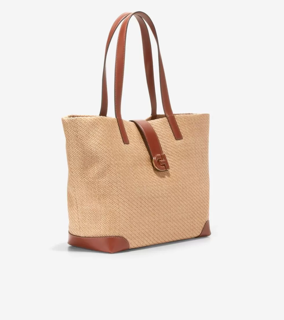 Cole Haan TOTE BAGS | TOTE BAGS^Classic Straw Tote Bag Tan