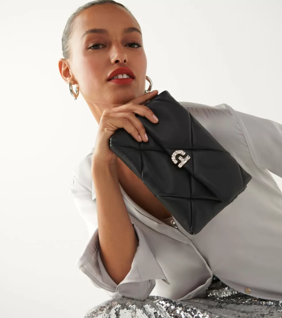 Cole Haan WALLETS & WRISTLETS | WALLETS & WRISTLETS^Crystal Quilted Clutch Black