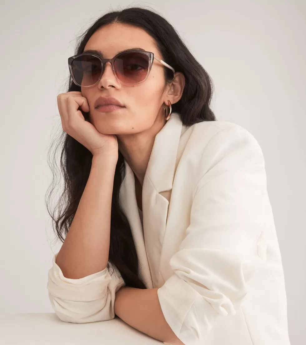 Cole Haan SUNGLASSES | SUNGLASSES^Flexible Square Cat Eye Sunglasses TaupeFade