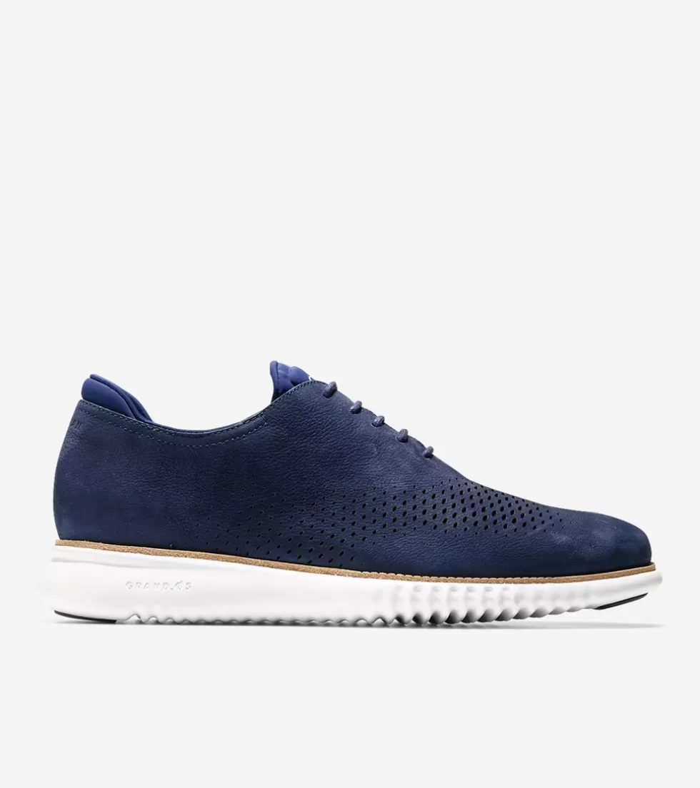 Cole Haan EXTENDED SIZES & WIDTHS | DRESS SHOES^Men's 2.ZERØGRAND Laser Wingtip Oxfords MarineBlueNubuck