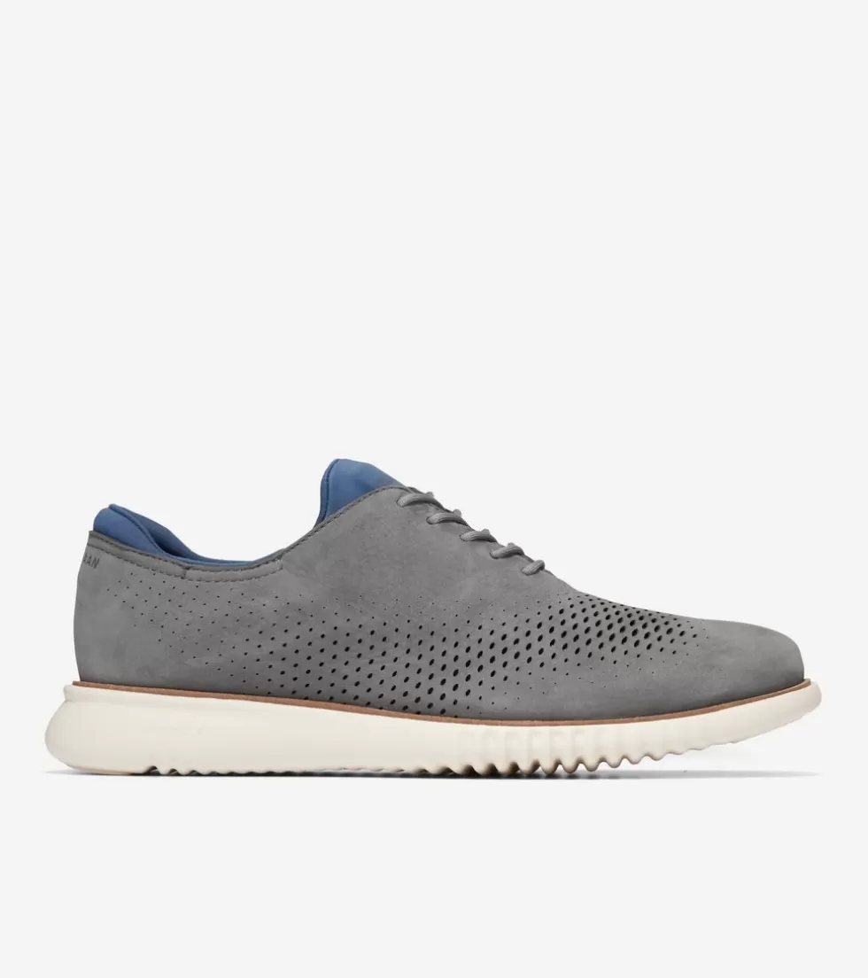 Cole Haan DRESS SHOES | OXFORDS^Men's 2.ZERØGRAND Laser Wingtip Oxfords CitySkyline-EnsignBlue-Ivory