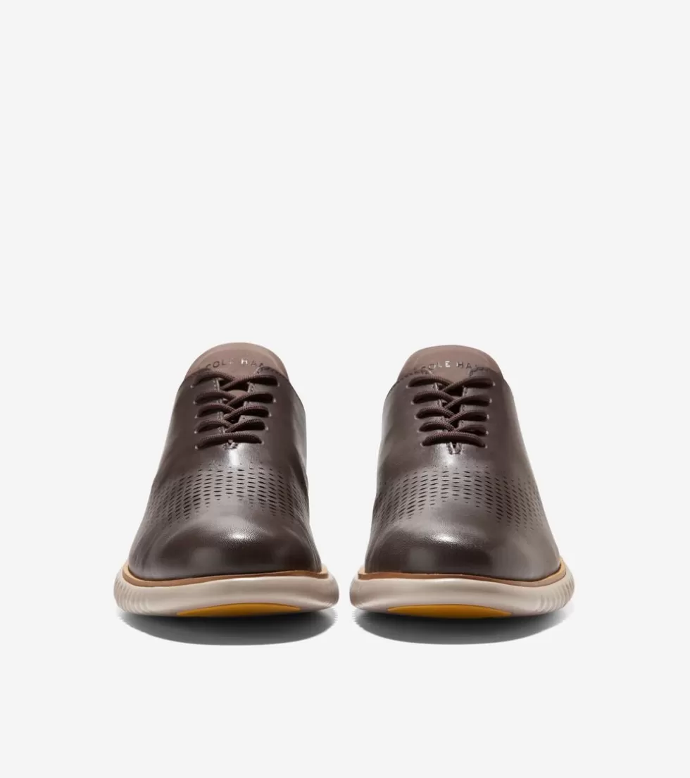 Cole Haan DRESS SHOES | OXFORDS^Men's 2.ZERØGRAND Laser Wingtip Oxfords DarkChocolate-Cobblestone