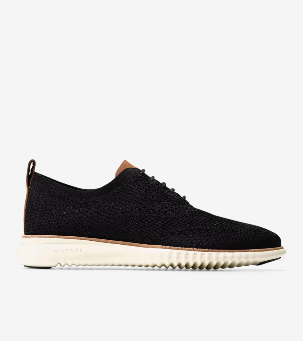 Cole Haan EXTENDED SIZES & WIDTHS | DRESS SHOES^Men's 2.ZERØGRAND Wingtip Oxfords BlackStitchlite™-Ivory