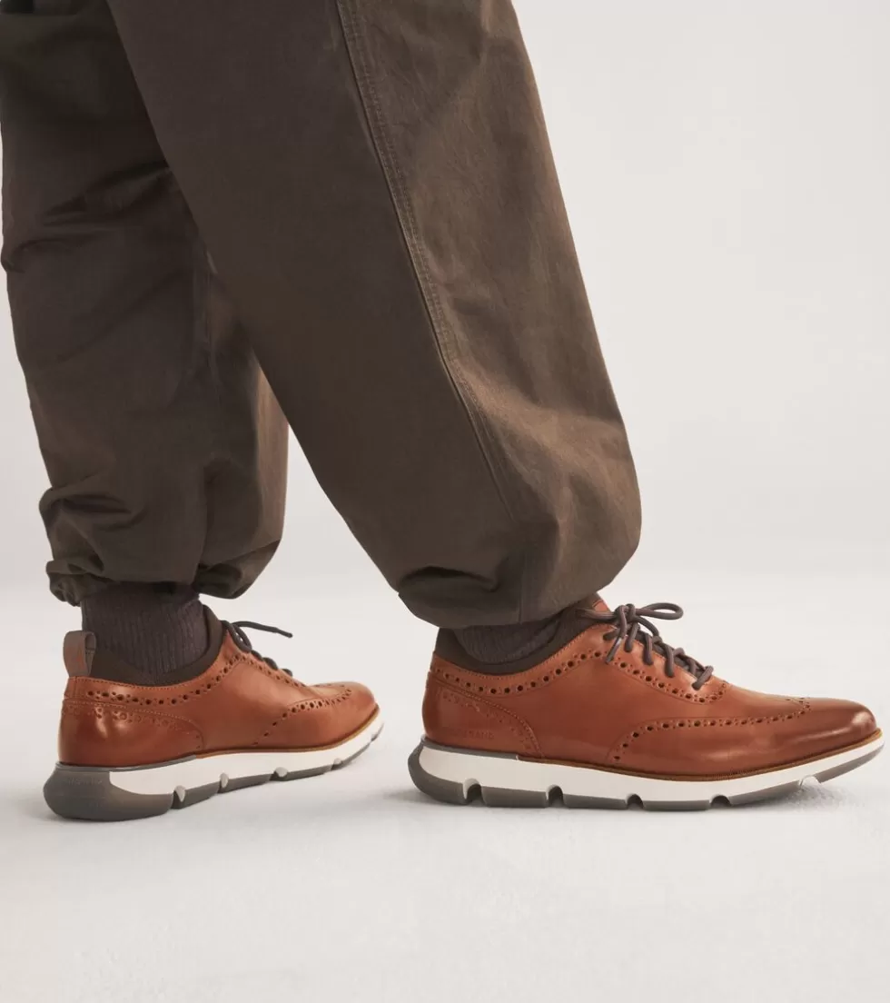 Cole Haan OXFORDS^Men's 4.ZERØGRAND Oxfords NaturalTan-Ivory-Tornado