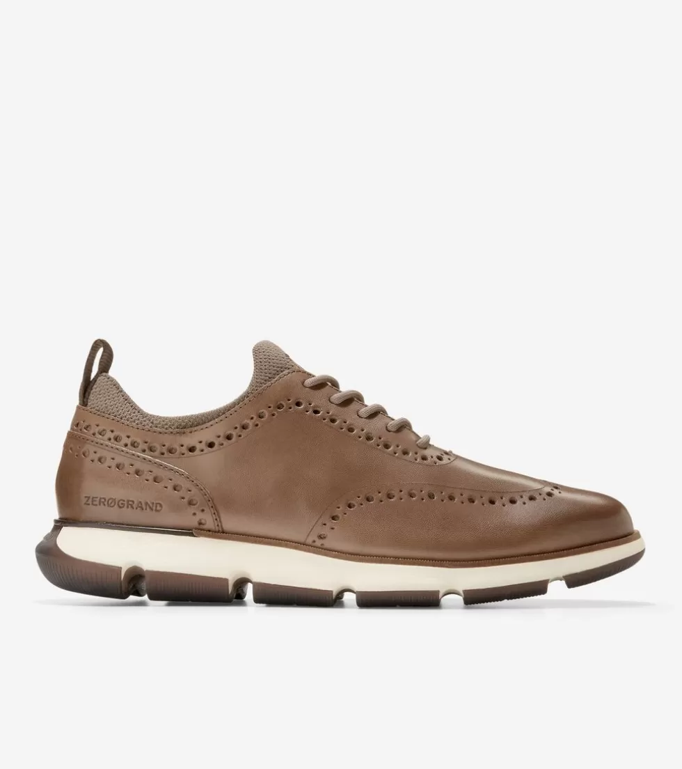 Cole Haan OXFORDS^Men's 4.ZERØGRAND Oxfords TruffleBrown-Ivory-IrishCoffee