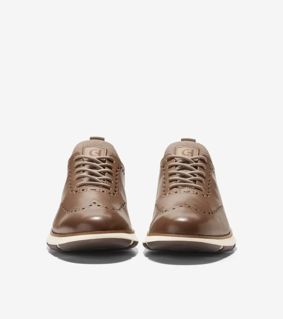 Cole Haan OXFORDS^Men's 4.ZERØGRAND Oxfords TruffleBrown-Ivory-IrishCoffee