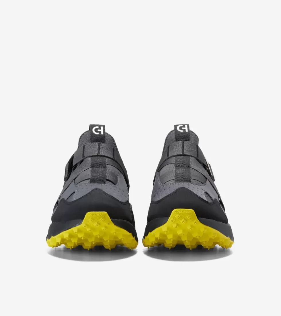 Cole Haan RUNNING SHOES | SNEAKERS^Men's 5.ZERØGRAND Monk Strap Running Shoes GrayPinstripe-SulphurSpring-Black