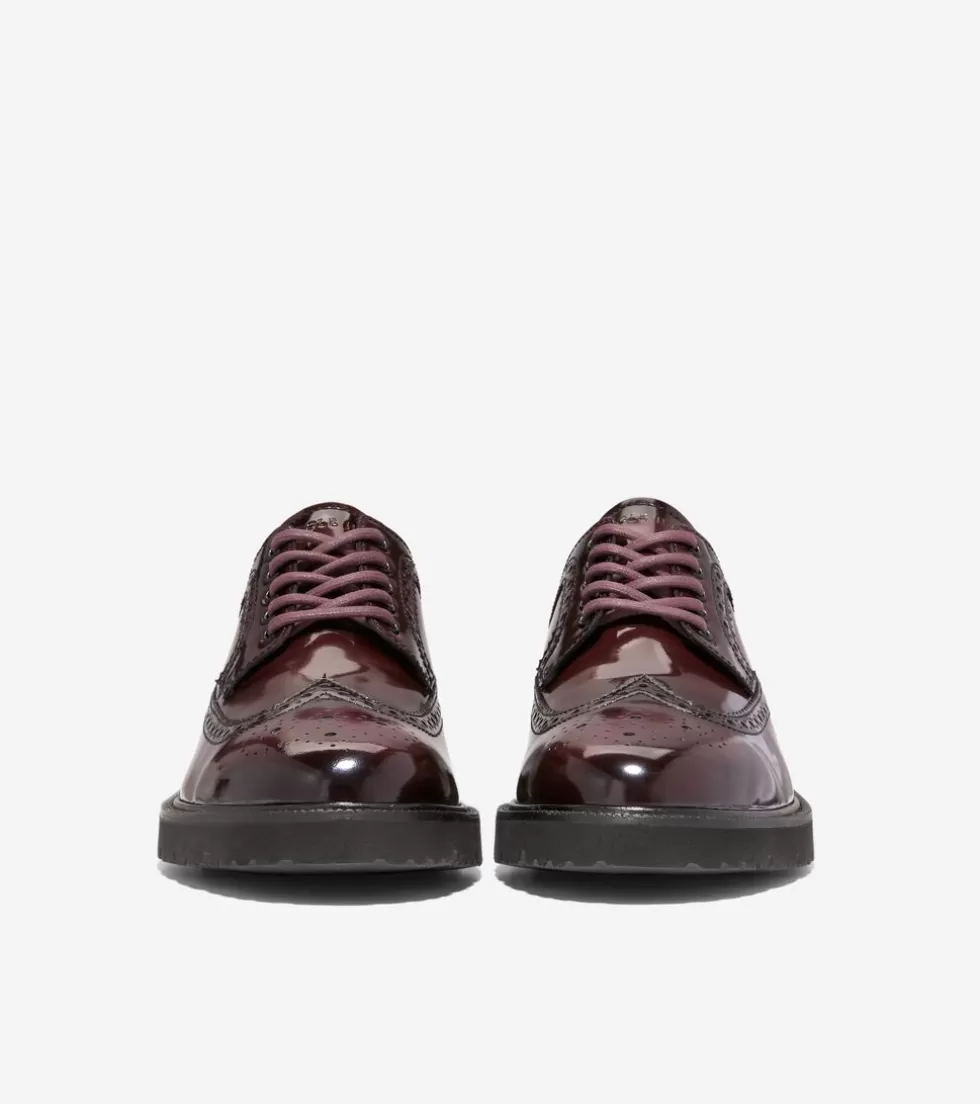 Cole Haan DRESS SHOES | OXFORDS^Men's American Classics Longwing Oxfords DeepBurgundyBrush-Off-Black