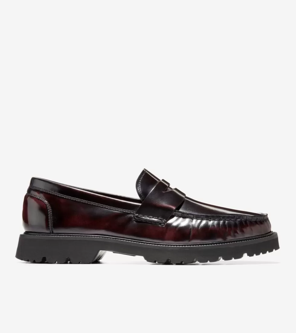 Cole Haan EXTENDED SIZES & WIDTHS | DRESS SHOES^Men's American Classics Penny Loafer DeepBurgundy-Black