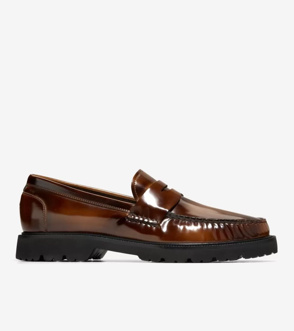 Cole Haan EXTENDED SIZES & WIDTHS | LOAFERS & DRIVERS^Men's American Classics Penny Loafers DarkChocolateBrush-Off-Black