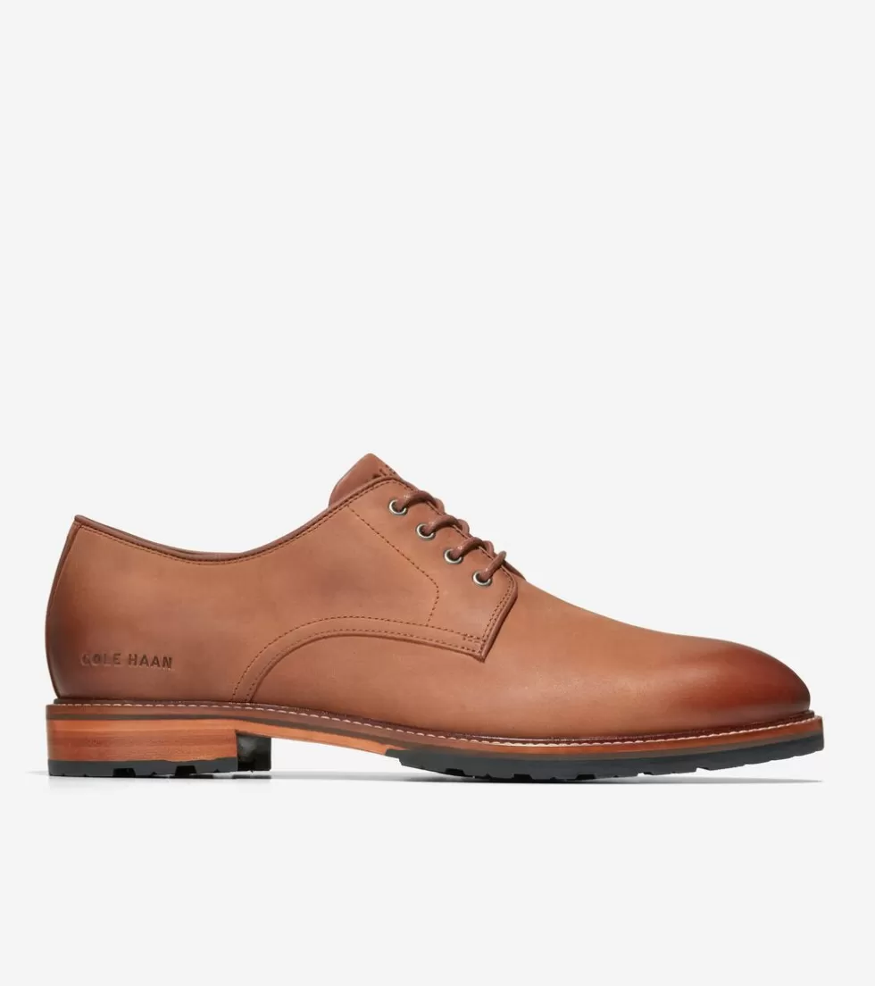 Cole Haan DRESS SHOES | OXFORDS^Men's Berkshire Lug Plain Toe Oxfords DarkSequoia-Natural