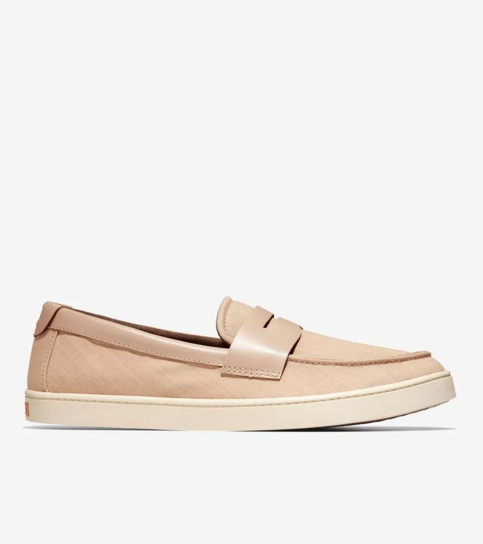 Cole Haan LOAFERS & DRIVERS^Men's Canvas Pinch Weekender Penny Loafers SesameTan-Angora