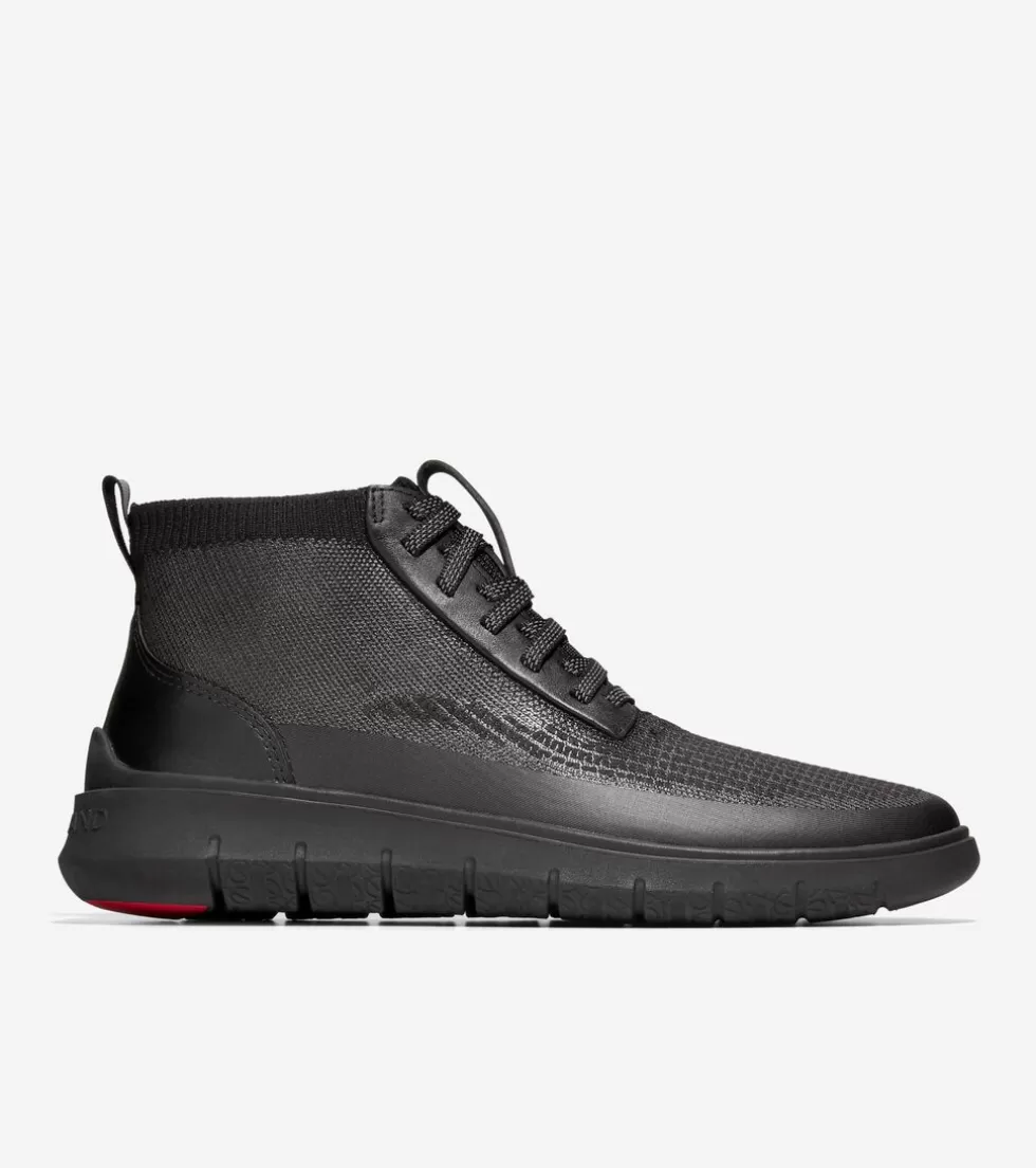 Cole Haan SNEAKERS^Men's Generation ZERØGRAND Water-Resistant High Top Sneakers BlackStitchlite™-BlackReflective