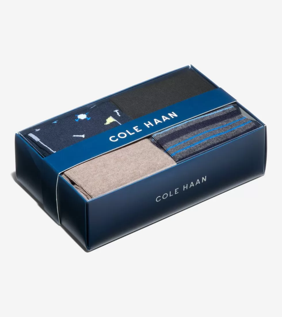Cole Haan SOCKS | SOCKS^Men's Golf Gift Box NavyBlueAssorted