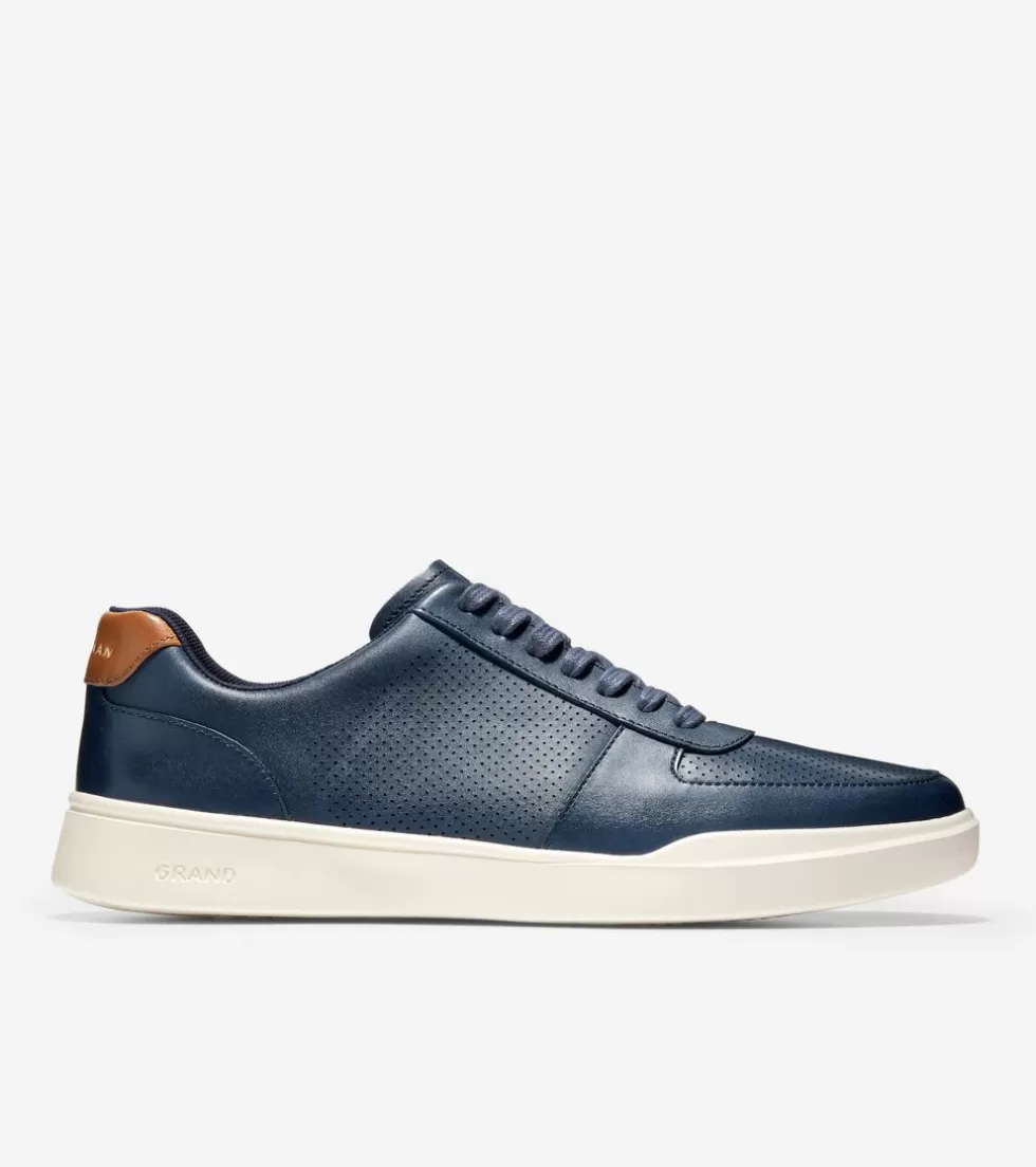 Cole Haan EXTENDED SIZES & WIDTHS | SNEAKERS^Men's Grand Crosscourt Modern Tennis Sneakers PeacoatPerforated-BritishTan