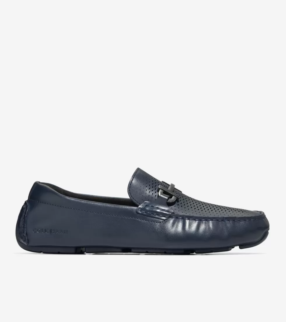 Cole Haan LOAFERS & DRIVERS^Men's Grand Laser Bit Driving Loafers NavyBlazerBlue-Black