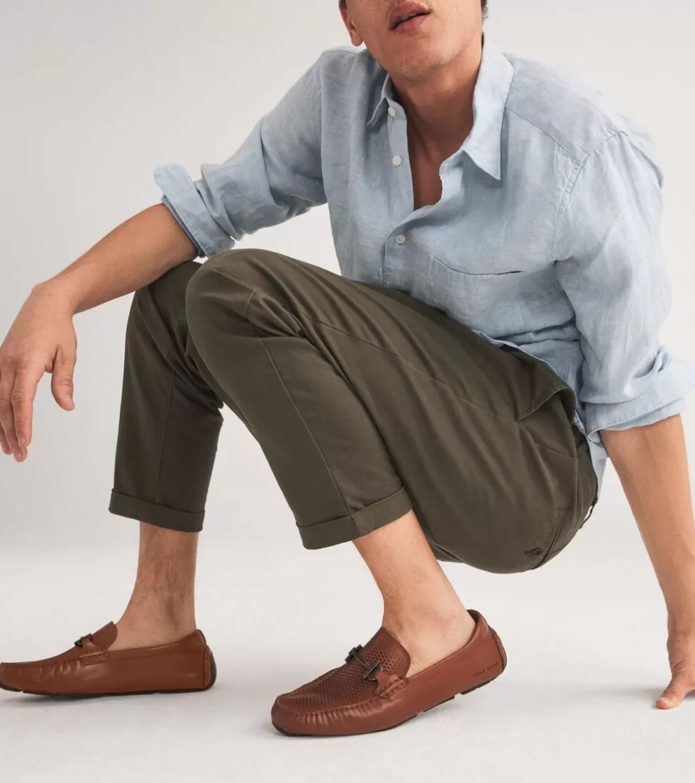 Cole Haan LOAFERS & DRIVERS^Men's Grand Laser Bit Driving Loafers BritishTan-Java