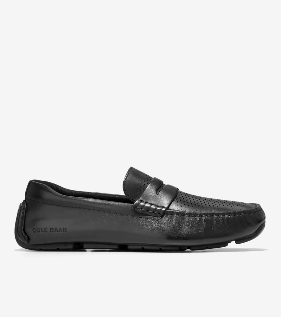 Cole Haan EXTENDED SIZES & WIDTHS | DRESS SHOES^Men's Grand Laser Penny Driver Black