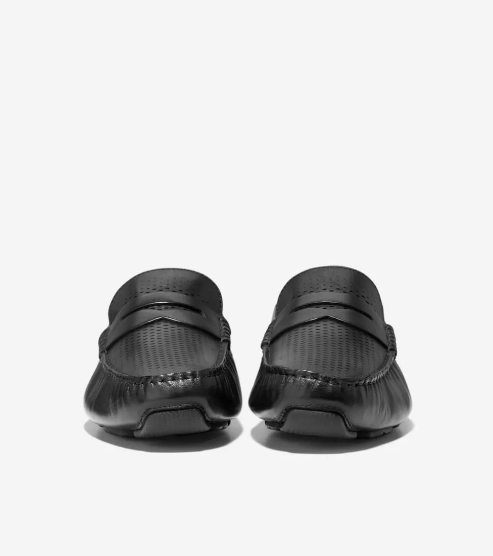Cole Haan EXTENDED SIZES & WIDTHS | DRESS SHOES^Men's Grand Laser Penny Driver Black