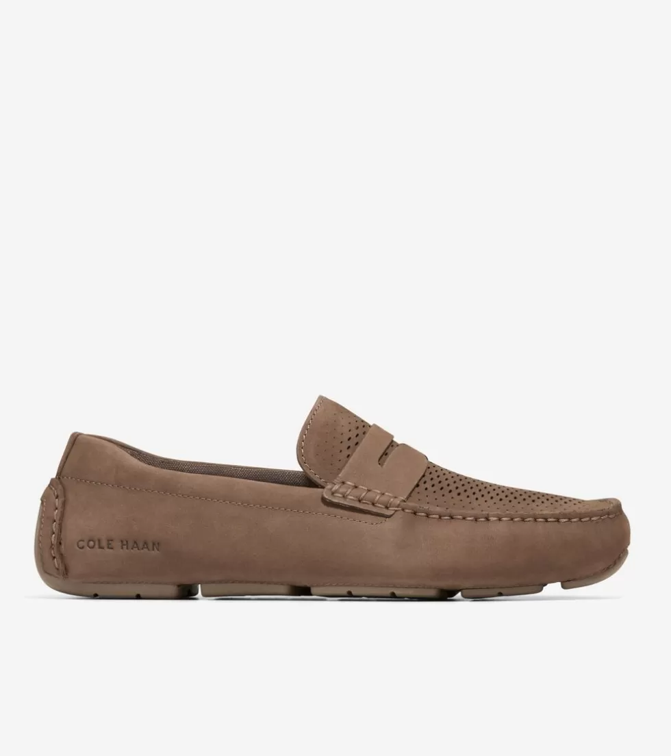 Cole Haan LOAFERS & DRIVERS^Men's Grand Laser Penny Drivers TruffleBrown-IrishCoffee