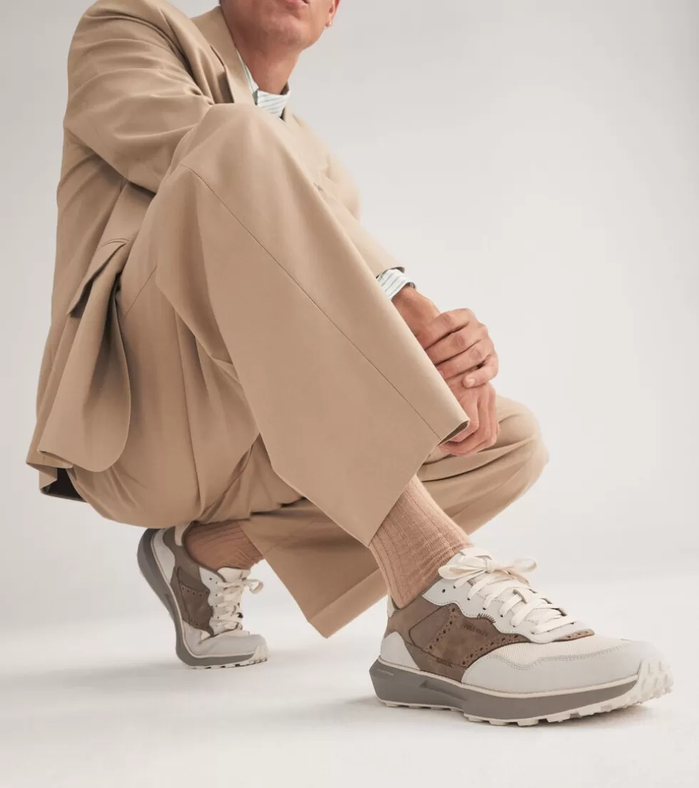 Cole Haan SNEAKERS^Men's GrandPrø Ashland Sneakers SandDollar-SilverLining-IrishCoffee