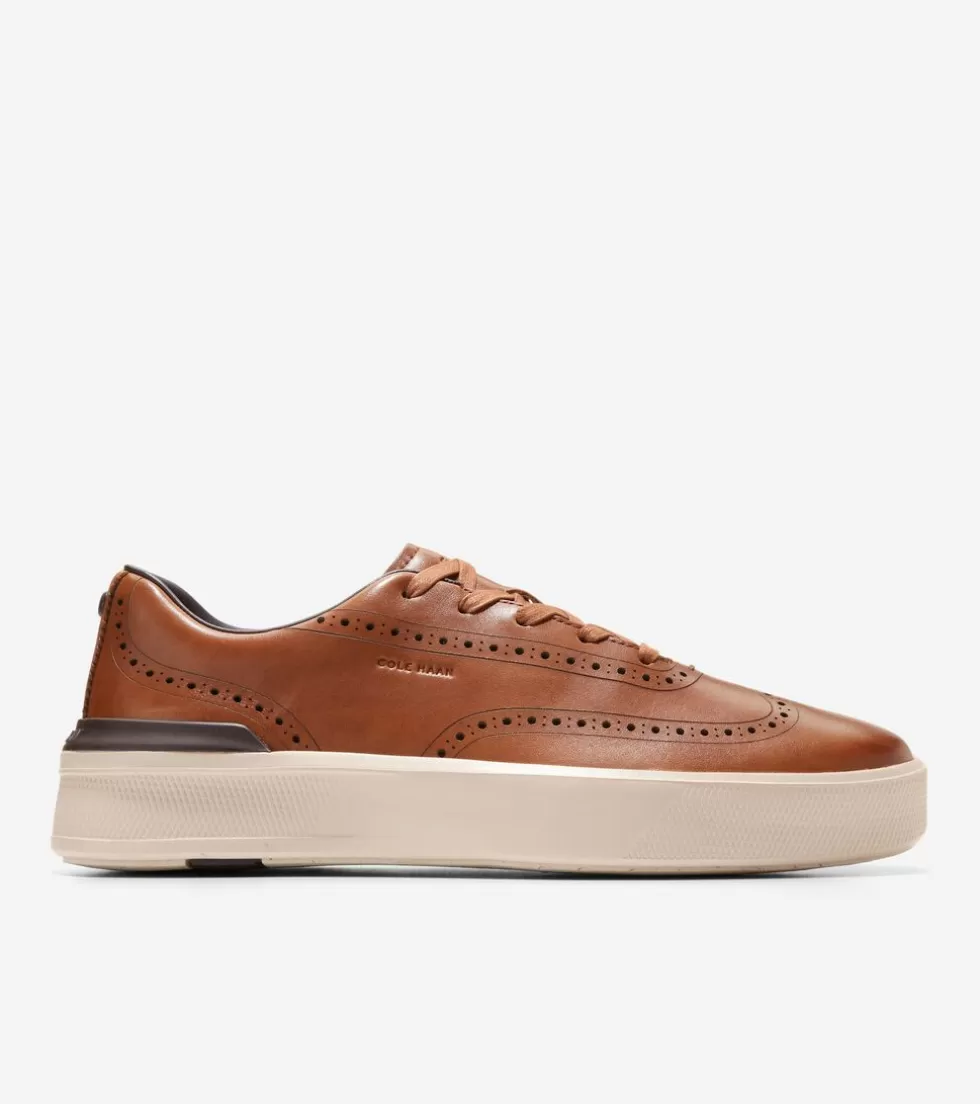 Cole Haan SNEAKERS^Men's GrandPrø Crew Wingtip Sneakers BritishTan-Birch