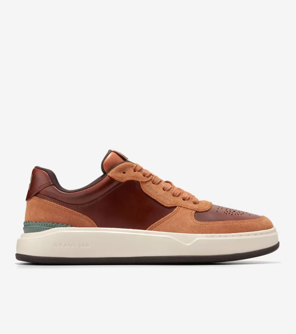 Cole Haan SNEAKERS^Men's GrandPrø Crossover Sneakers AcornBrown-Trellis-Ivory