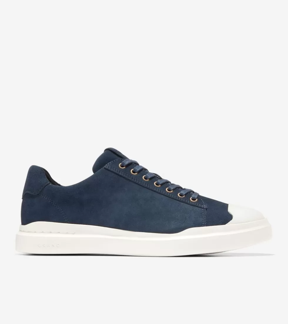 Cole Haan SNEAKERS^Men's GrandPrø Rally Cap Toe Sneakers NavyInk-Ivory