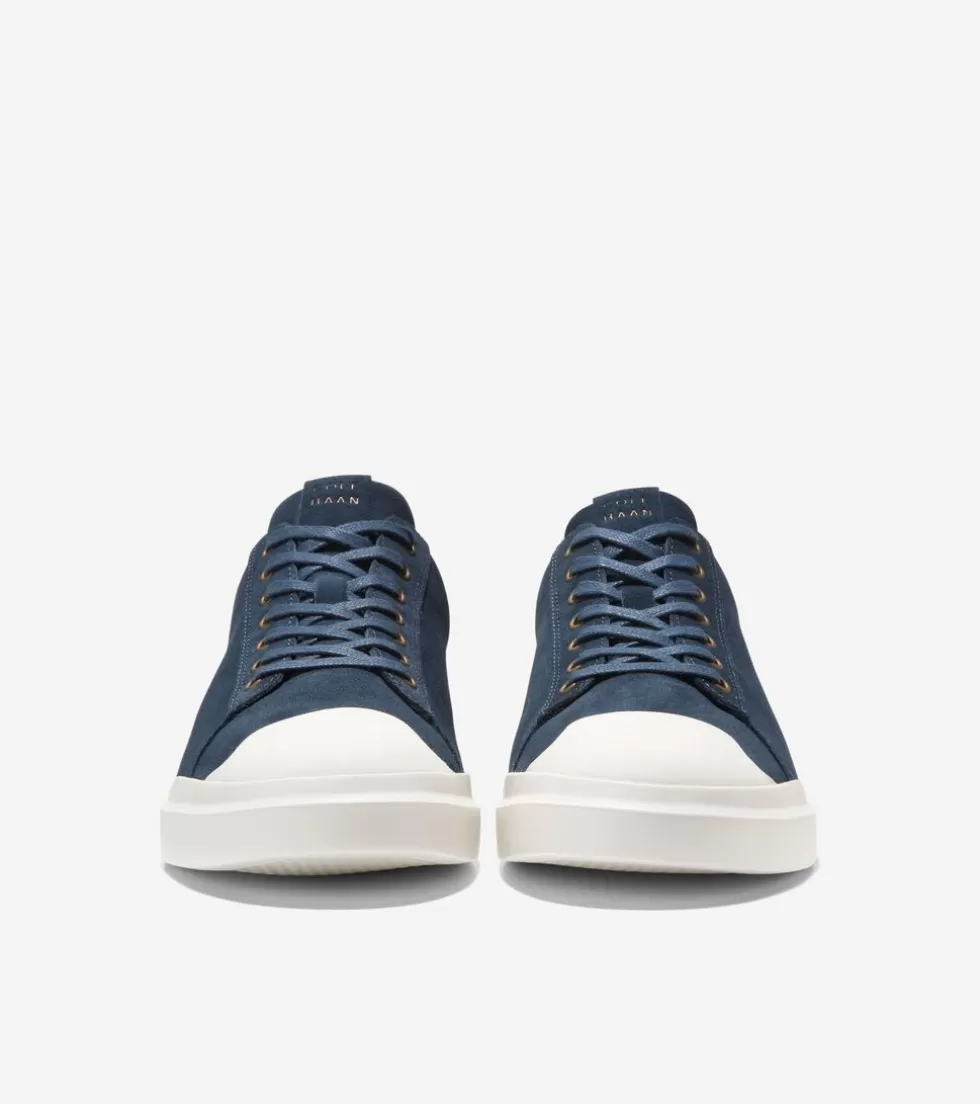 Cole Haan SNEAKERS^Men's GrandPrø Rally Cap Toe Sneakers NavyInk-Ivory