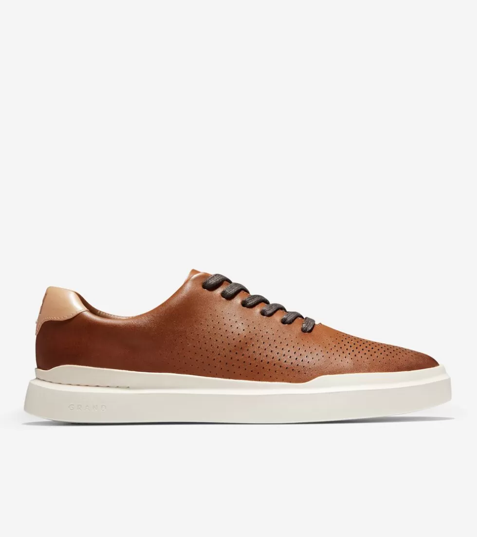 Cole Haan EXTENDED SIZES & WIDTHS | SNEAKERS^Men's GrandPrø Rally Laser Cut Sneakers BritishTan-Ivory