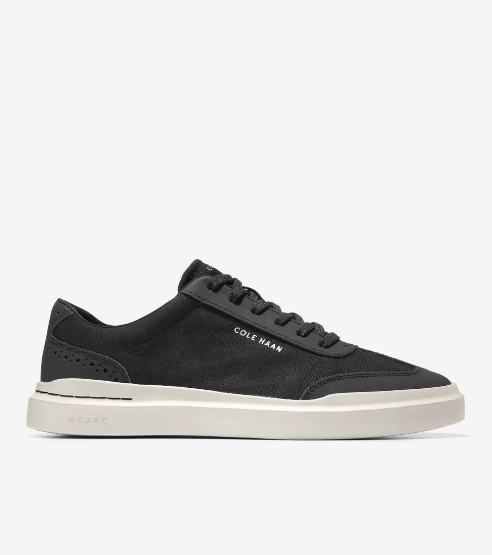 Cole Haan SNEAKERS^Men's GrandPrø Rally T-toe Sneakers Black-SilverBirch