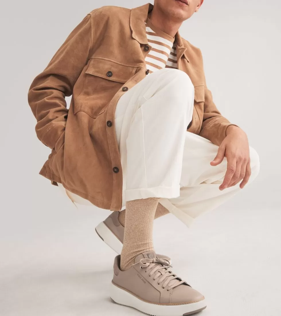 Cole Haan SNEAKERS^Men's GrandPrø Topspin Sneakers Dune-TruffleBrown-Ivory