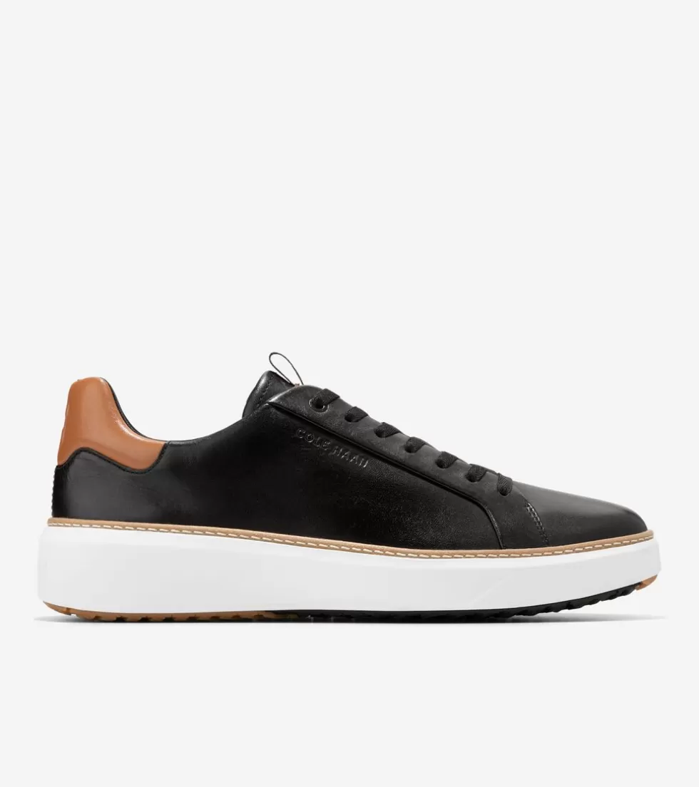 Cole Haan GOLF SHOES | SNEAKERS^Men's GrandPrø Waterproof Topspin Golf Shoes Black-PecanBrown-OpticWhite