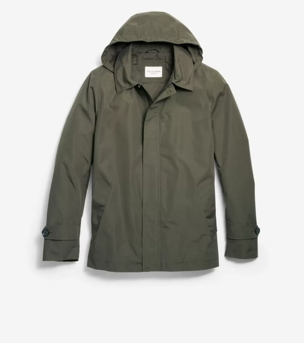 Cole Haan SOFTSHELL JACKETS | RAIN JACKETS^Men's Hooded Rain Jacket Olive
