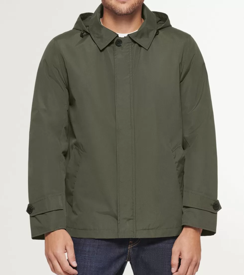 Cole Haan SOFTSHELL JACKETS | RAIN JACKETS^Men's Hooded Rain Jacket Olive