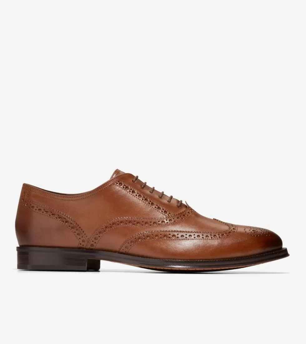 Cole Haan DRESS SHOES | OXFORDS^Men's Modern Classics Wingtip Oxfords BritishTan-DarkChocolate
