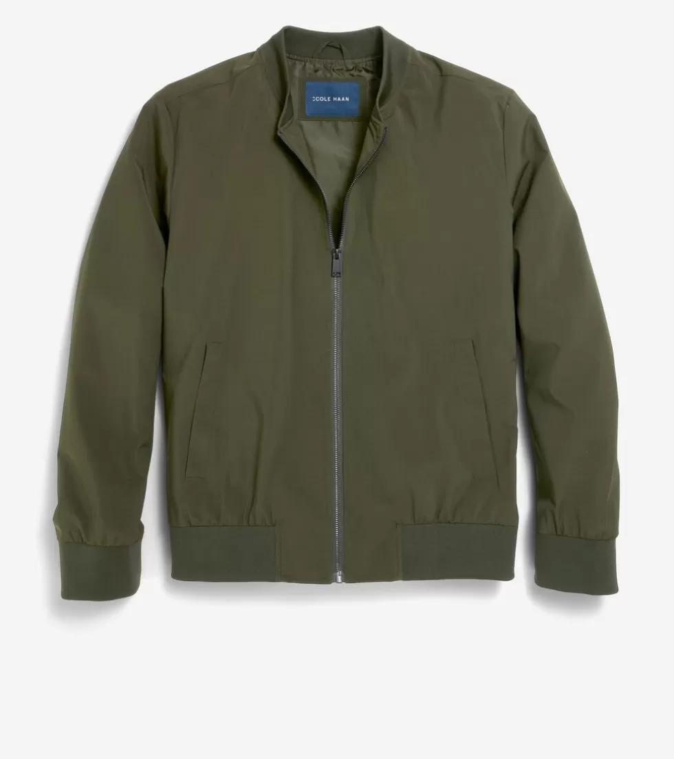 Cole Haan BOMBER JACKETS | COATS & JACKETS^Men's Nylon Bomber Jacket OliveGreen