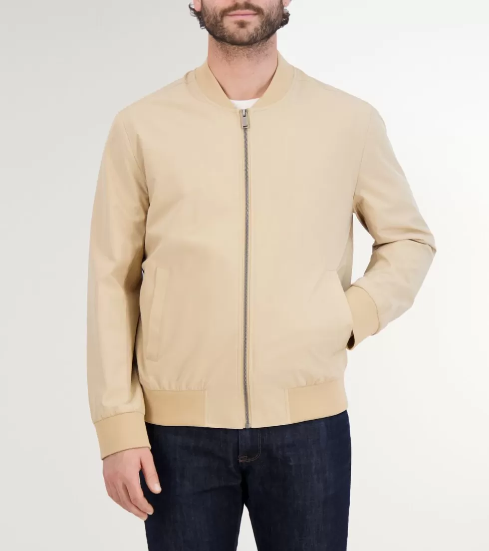Cole Haan COATS & JACKETS | OUTERWEAR^Men's Nylon Bomber Jacket Khaki
