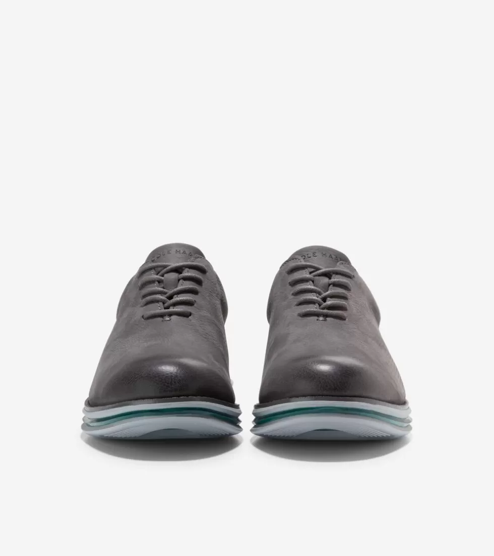 Cole Haan DRESS SHOES | OXFORDS^Men's ØriginalGrand Energy Twin Oxfords TornadoNubuck-Aventurine-HarborMist