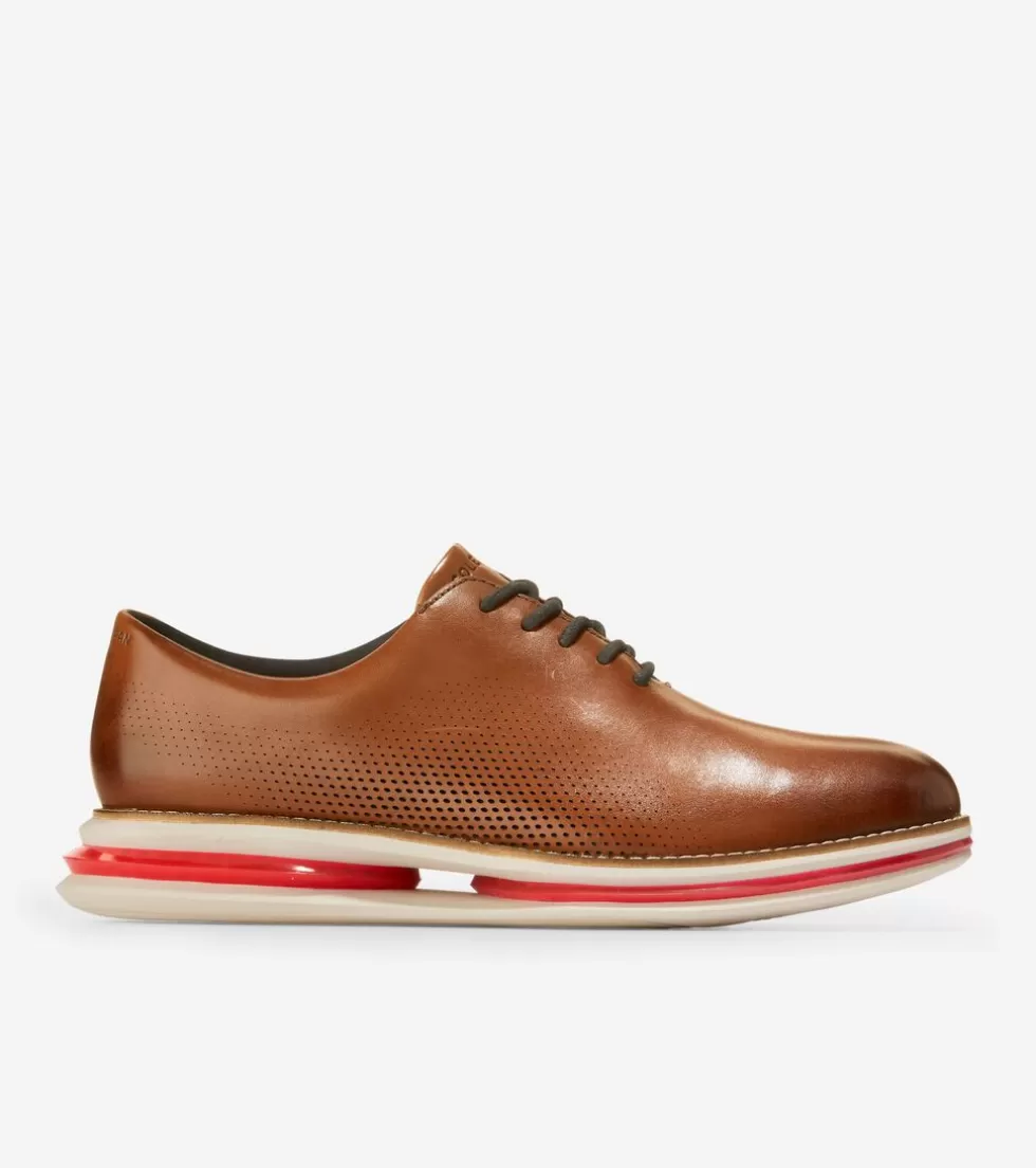 Cole Haan DRESS SHOES | OXFORDS^Men's ØriginalGrand Energy Twin Oxfords BritishTan-DarkRoast-MoltenLava