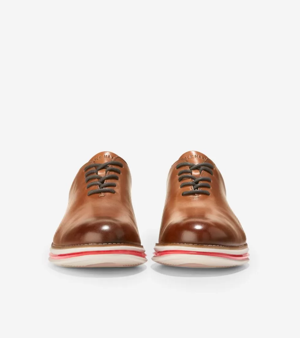 Cole Haan DRESS SHOES | OXFORDS^Men's ØriginalGrand Energy Twin Oxfords BritishTan-DarkRoast-MoltenLava