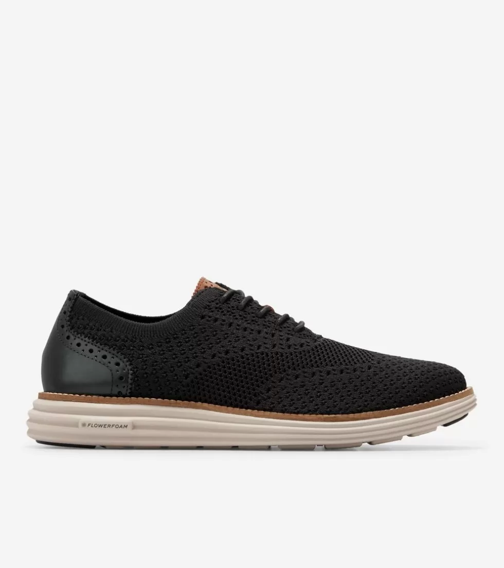 Cole Haan DRESS SHOES | OXFORDS^Men's ØriginalGrand Remastered Stitchlite™ Oxfords Black-BritishTan-SilverLiningStitchlite™