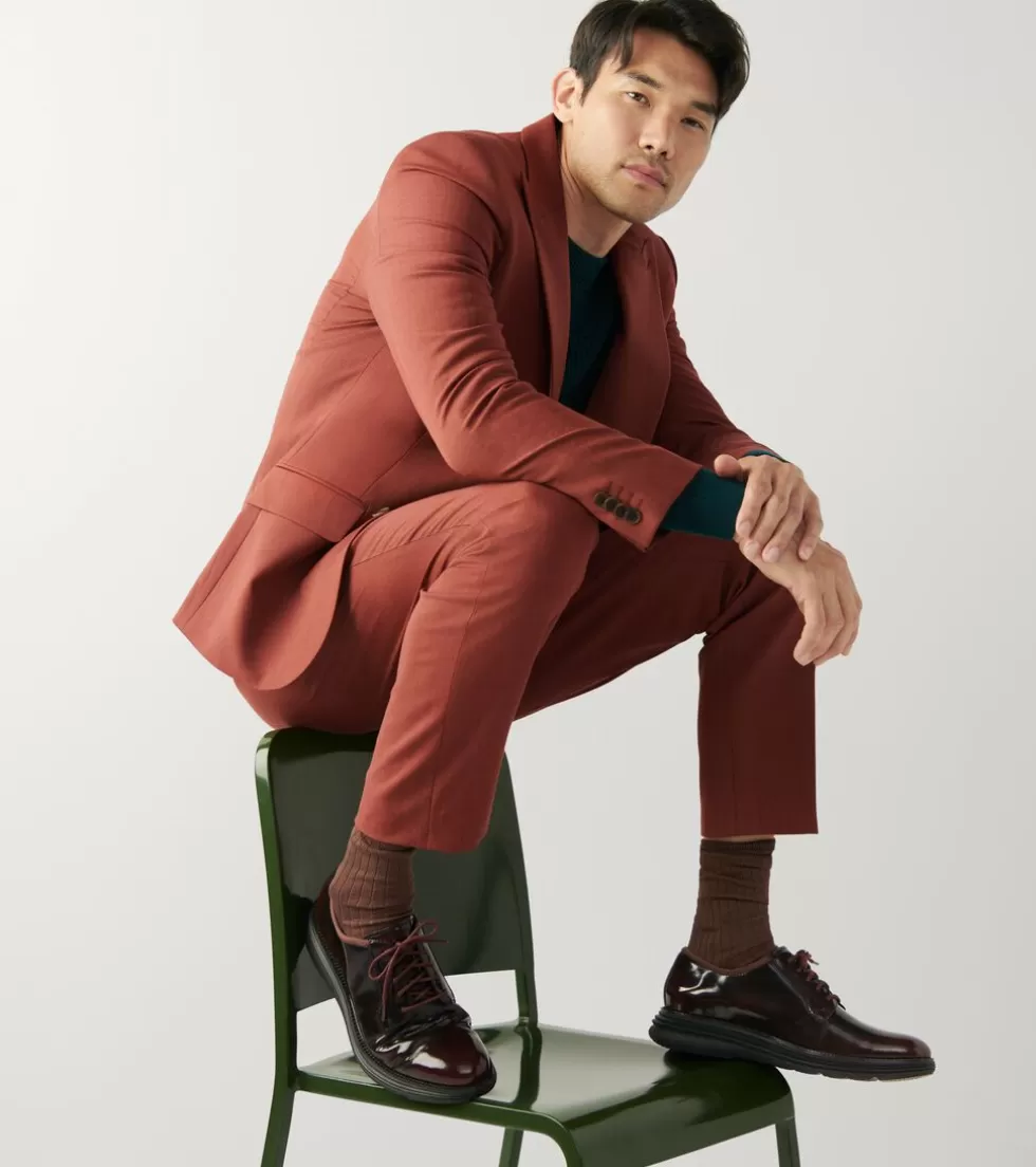 Cole Haan DRESS SHOES | OXFORDS^Men's ØriginalGrand Ultra Postman Oxfords BloodstoneBrush-Off-Black