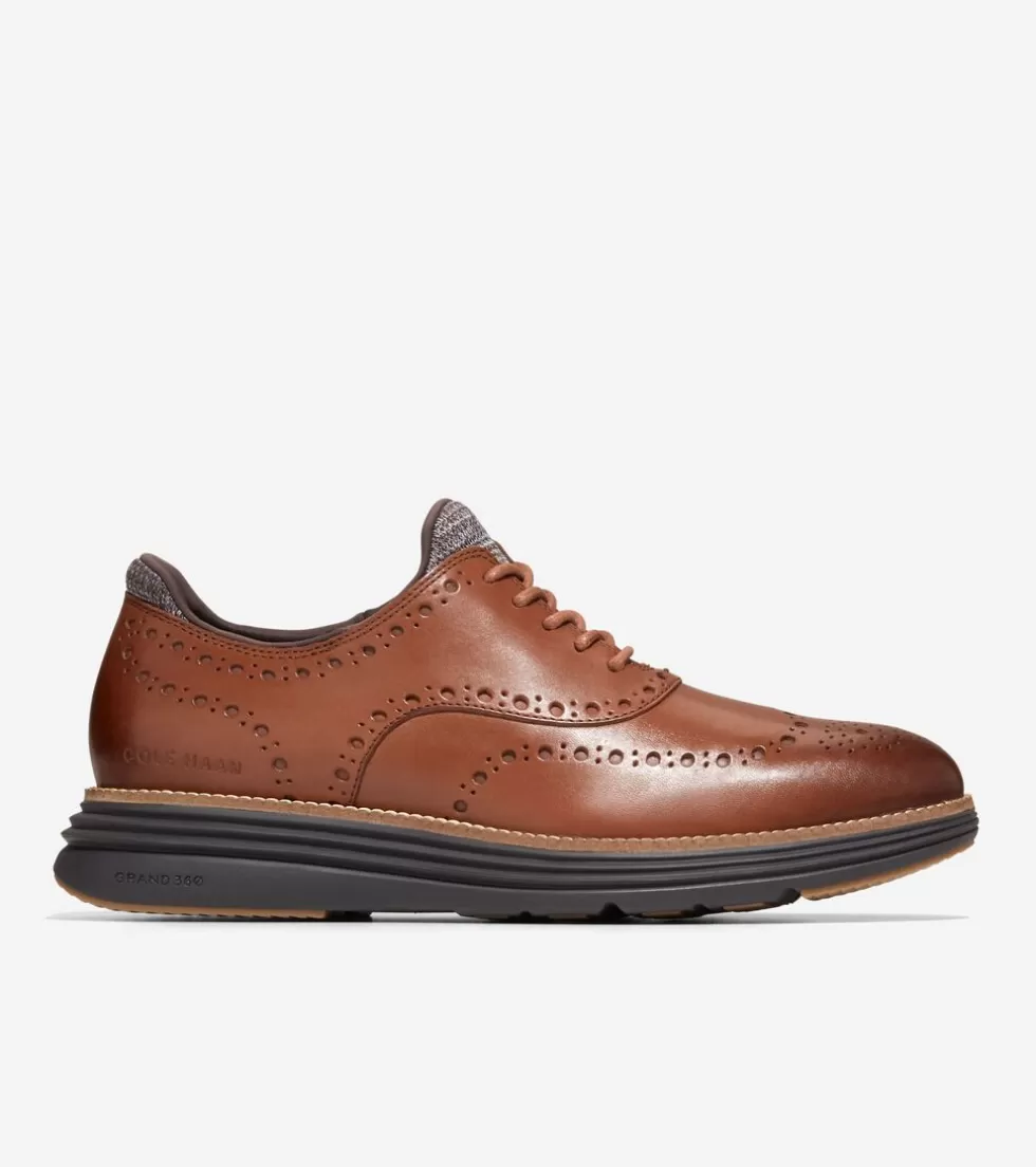 Cole Haan EXTENDED SIZES & WIDTHS | DRESS SHOES^Men's ØriginalGrand Ultra Wingtip Oxfords WoodburyLeather-Java