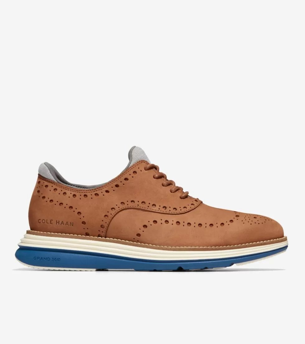 Cole Haan EXTENDED SIZES & WIDTHS | DRESS SHOES^Men's ØriginalGrand Ultra Wingtip Oxfords BritishTanNubuck