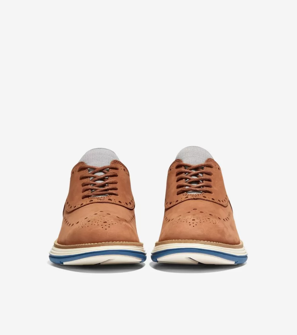 Cole Haan EXTENDED SIZES & WIDTHS | DRESS SHOES^Men's ØriginalGrand Ultra Wingtip Oxfords BritishTanNubuck