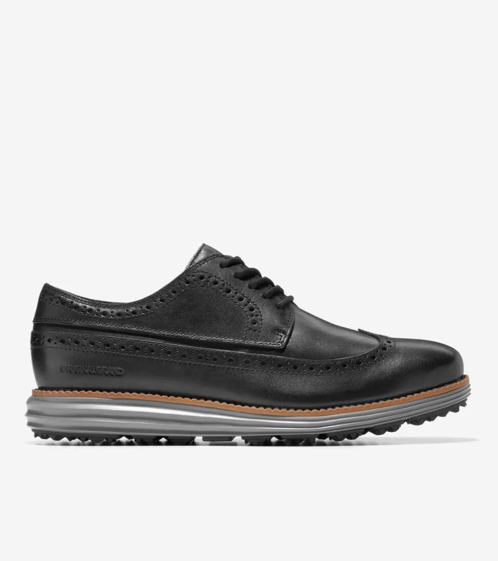 Cole Haan GOLF SHOES | OXFORDS^Men's ØriginalGrand Water-Resistant Golf Shoe Black-Natural-QuietShade