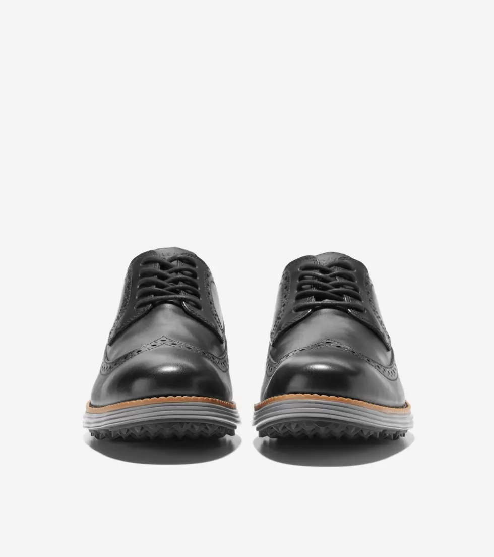 Cole Haan GOLF SHOES | OXFORDS^Men's ØriginalGrand Water-Resistant Golf Shoe Black-Natural-QuietShade